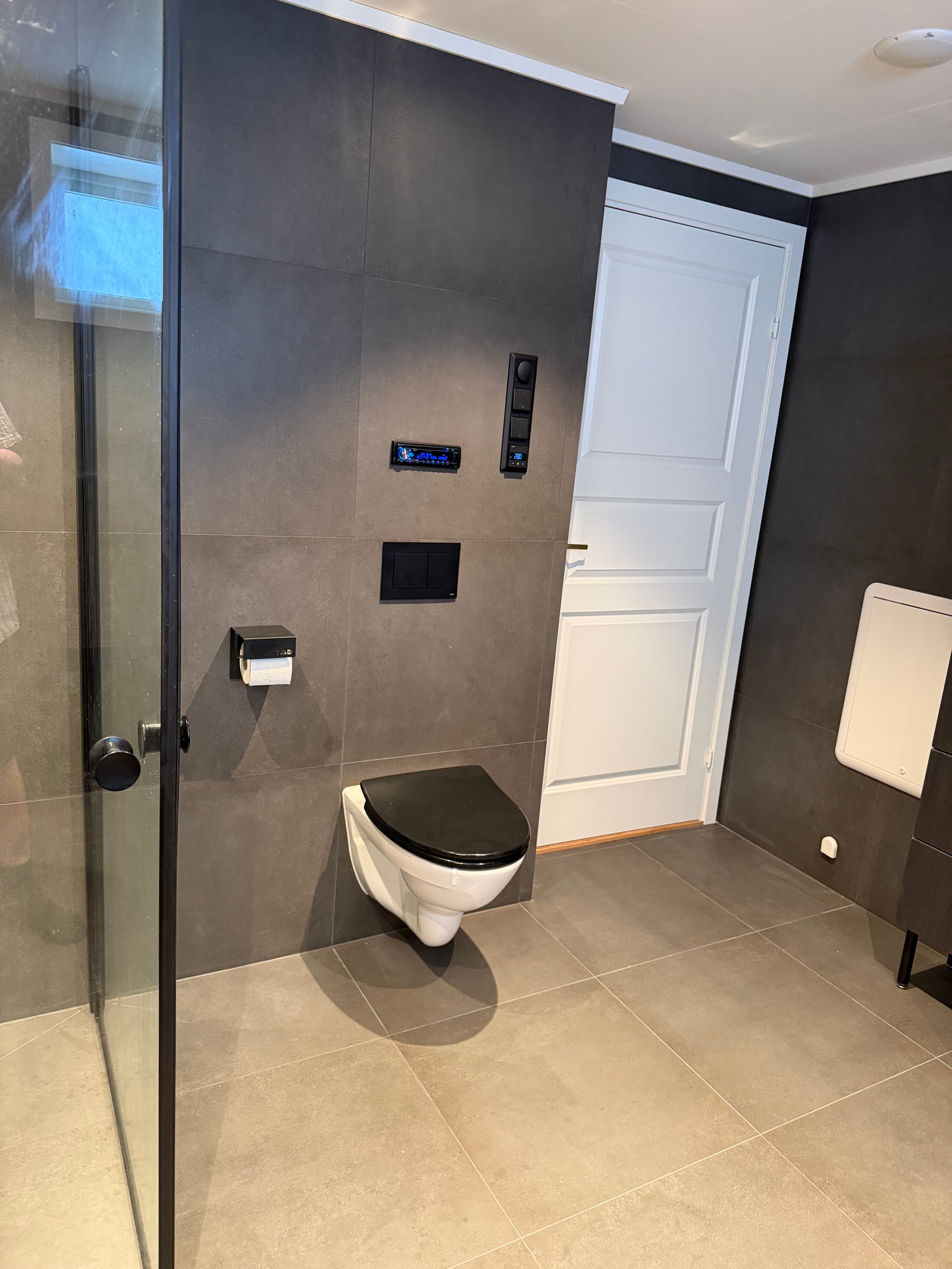 Nytt WC i det nye badet.