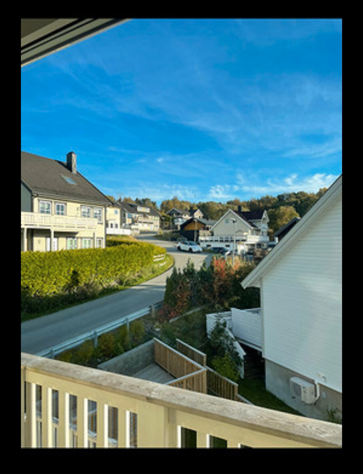 Utsikt fra inngangen.