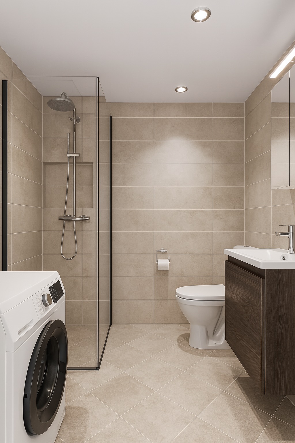 Illustrasjonsbildet av nytt bad