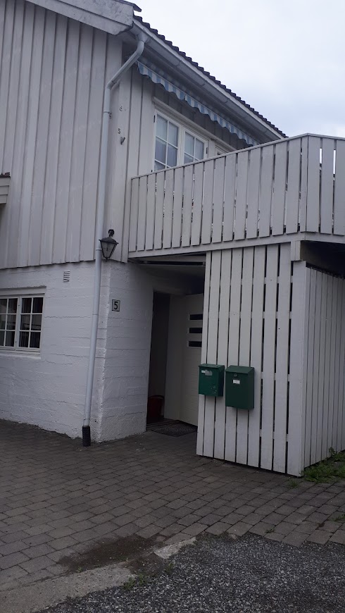 Inngangen til leiligheten