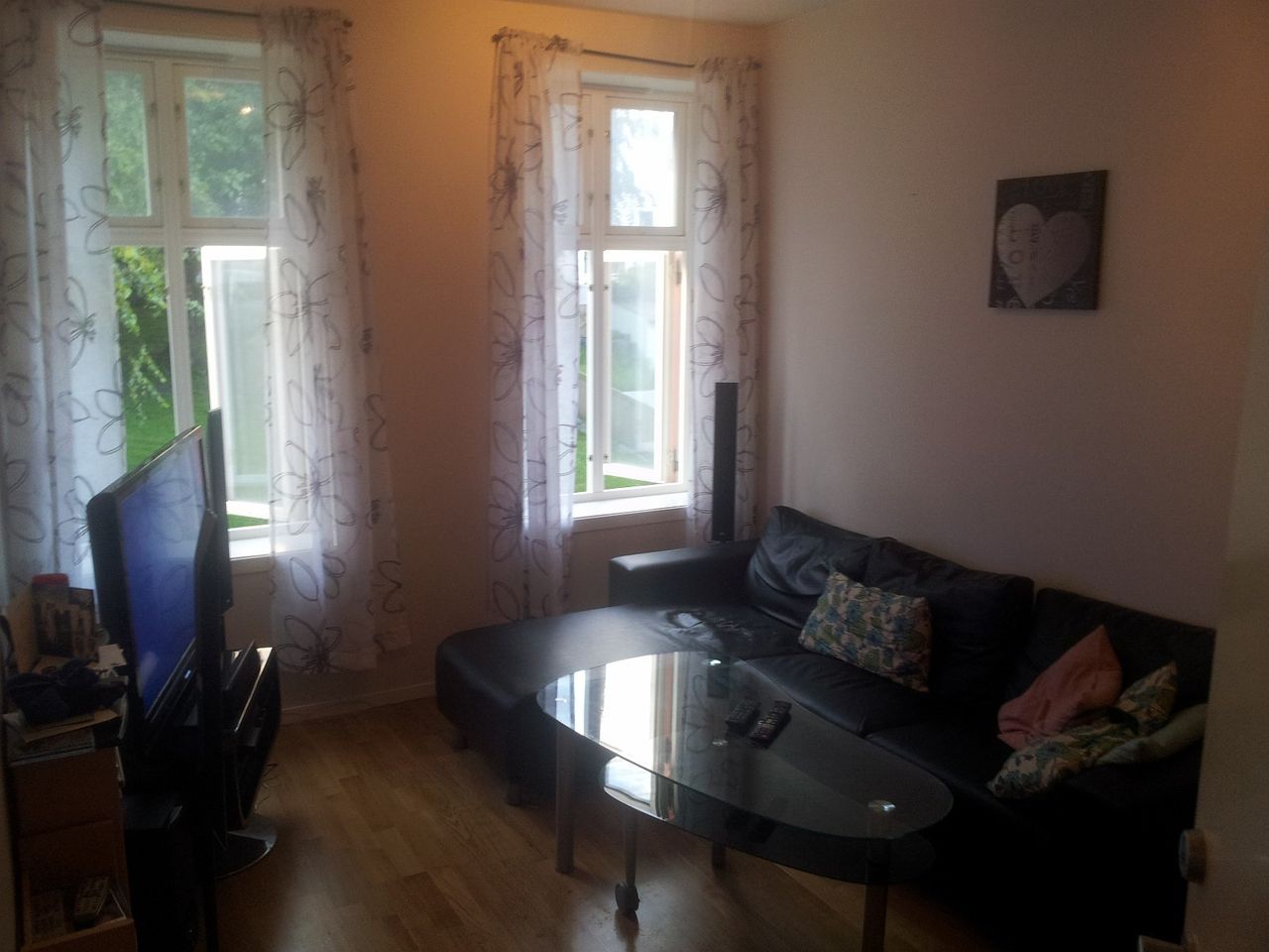 Stuen fra inngangsdør