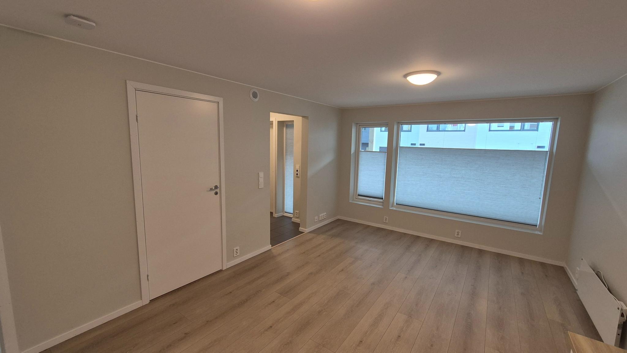 Ca. 21 m2: Stue/kjøkken.