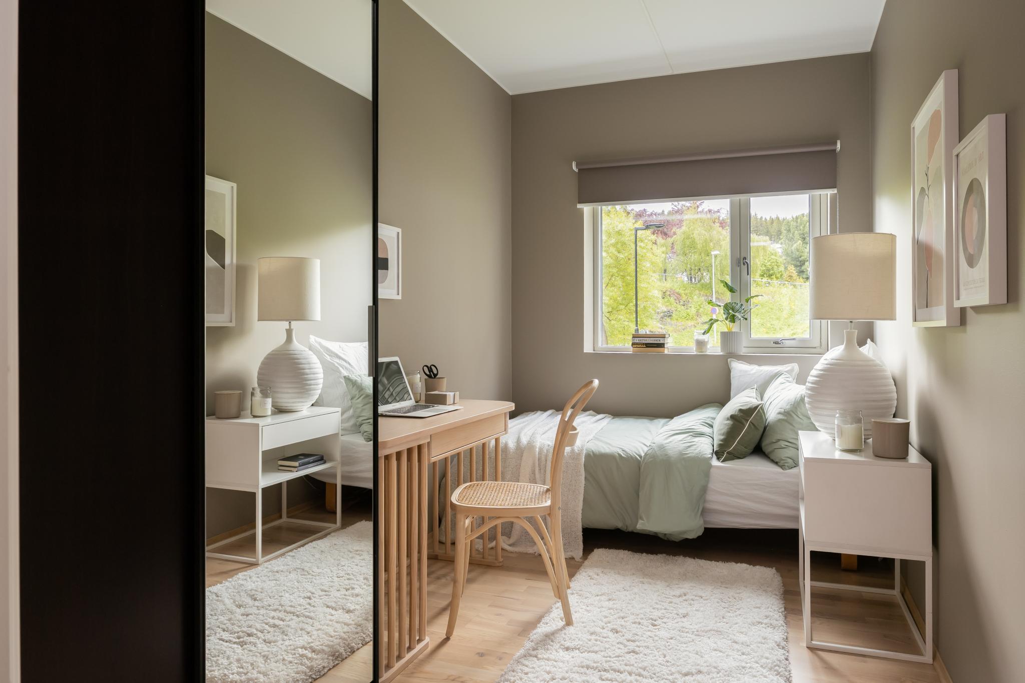 Det minste soverommet er på 8 kvm.