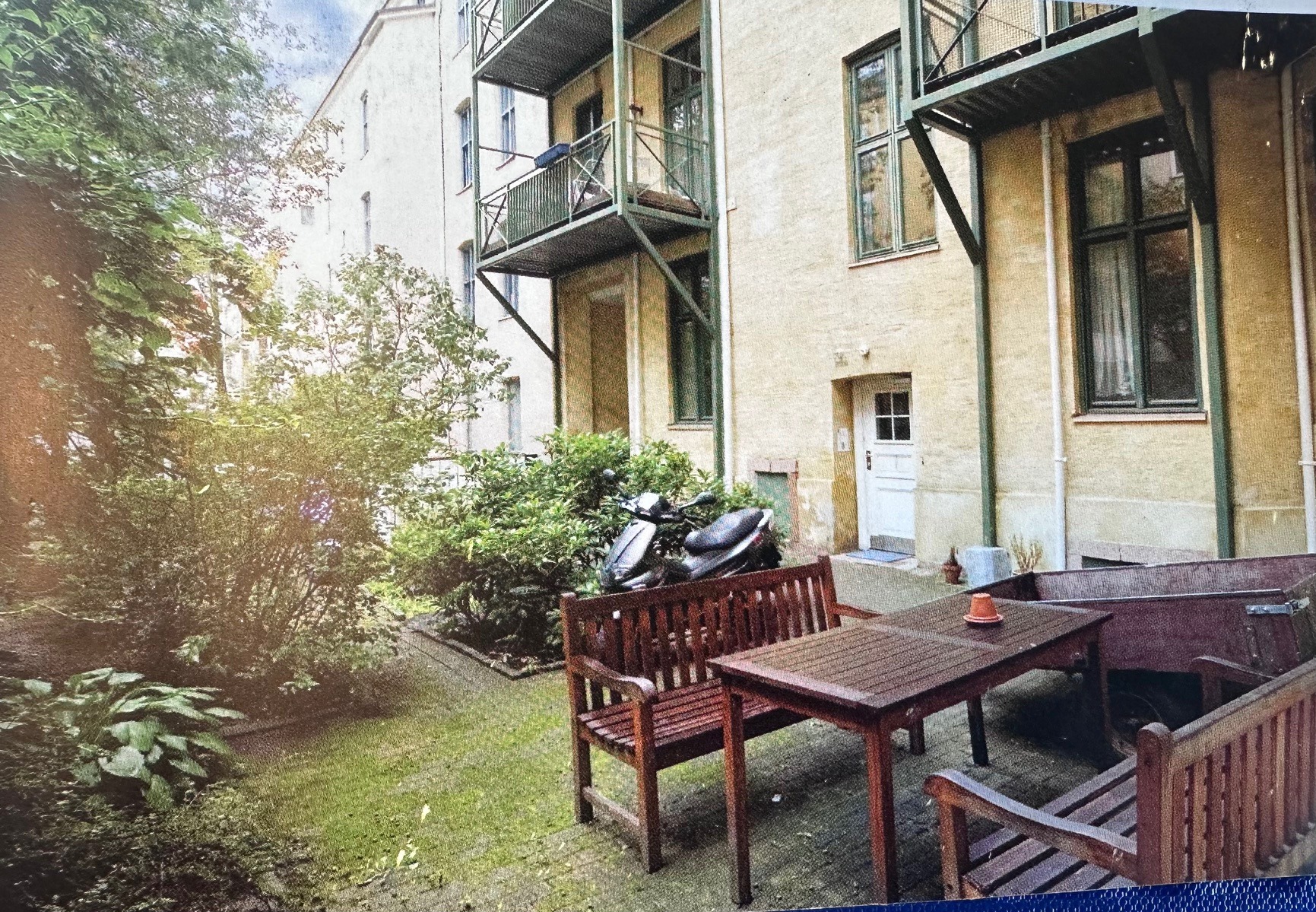 Uteområde i bakgård