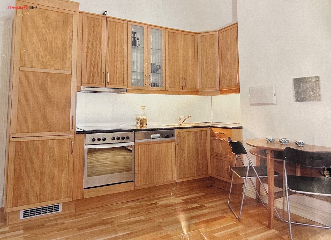 Kjøkken med spiseplass