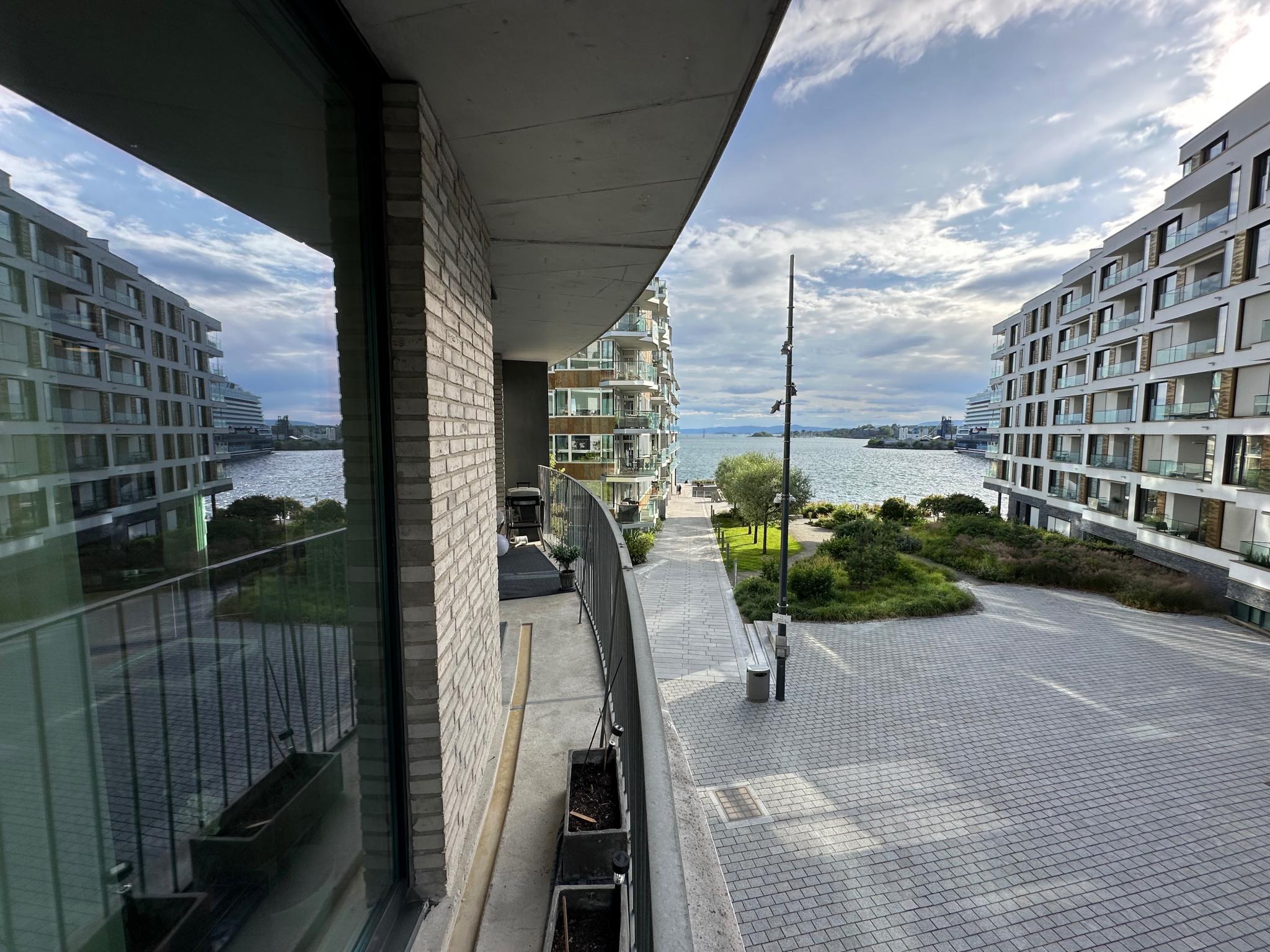 Balcony with a view. Oslofjord. 