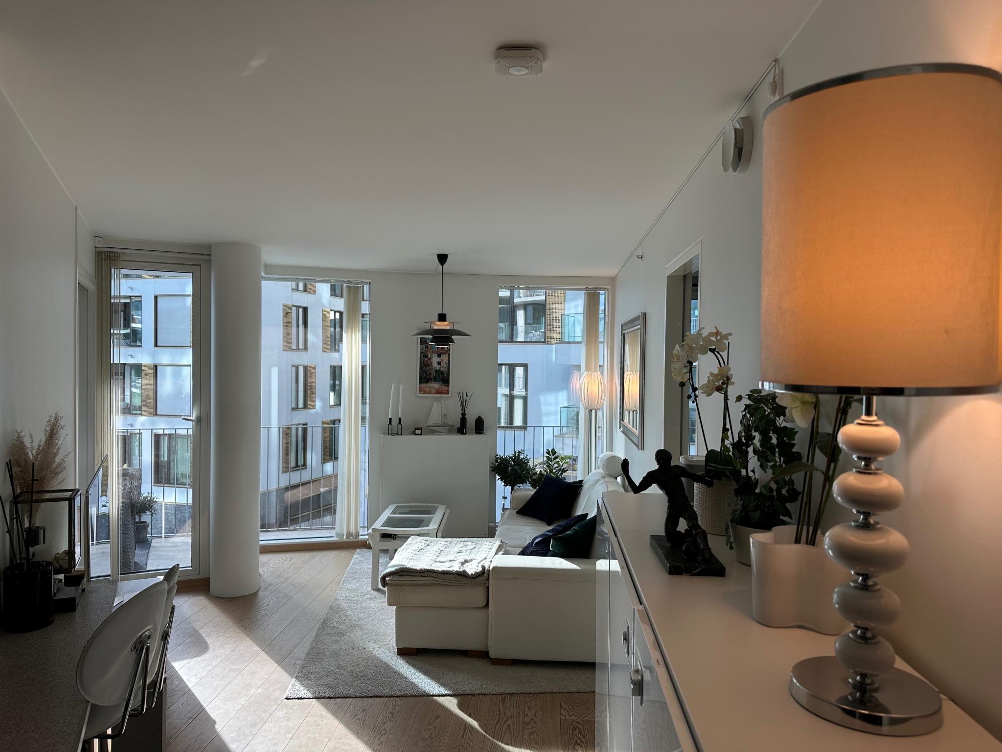 Livingroom, big windows, light and modern. 