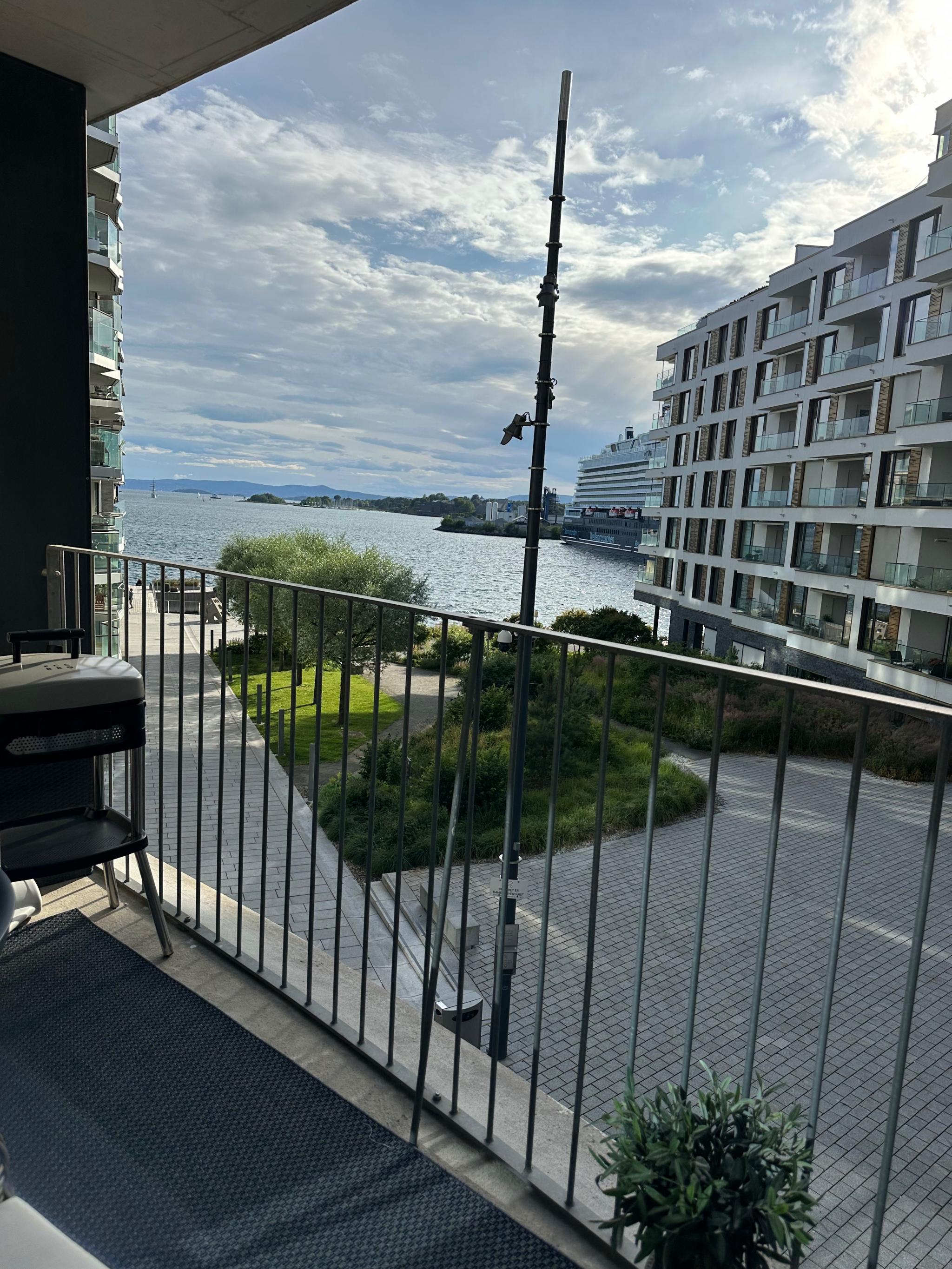 Balcony with a view. Oslofjord. 