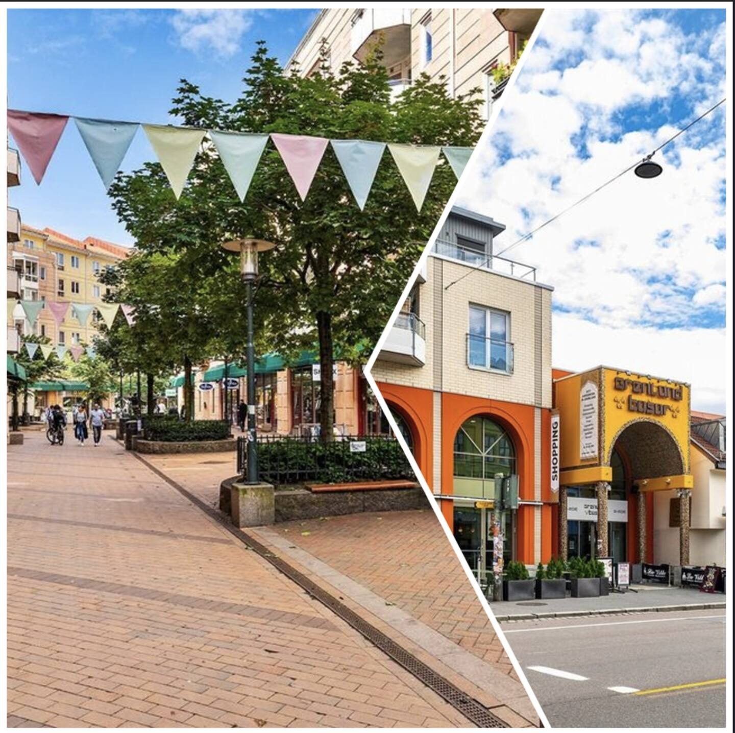 Smalgangen og grønland bazar 1-2 minutter unna