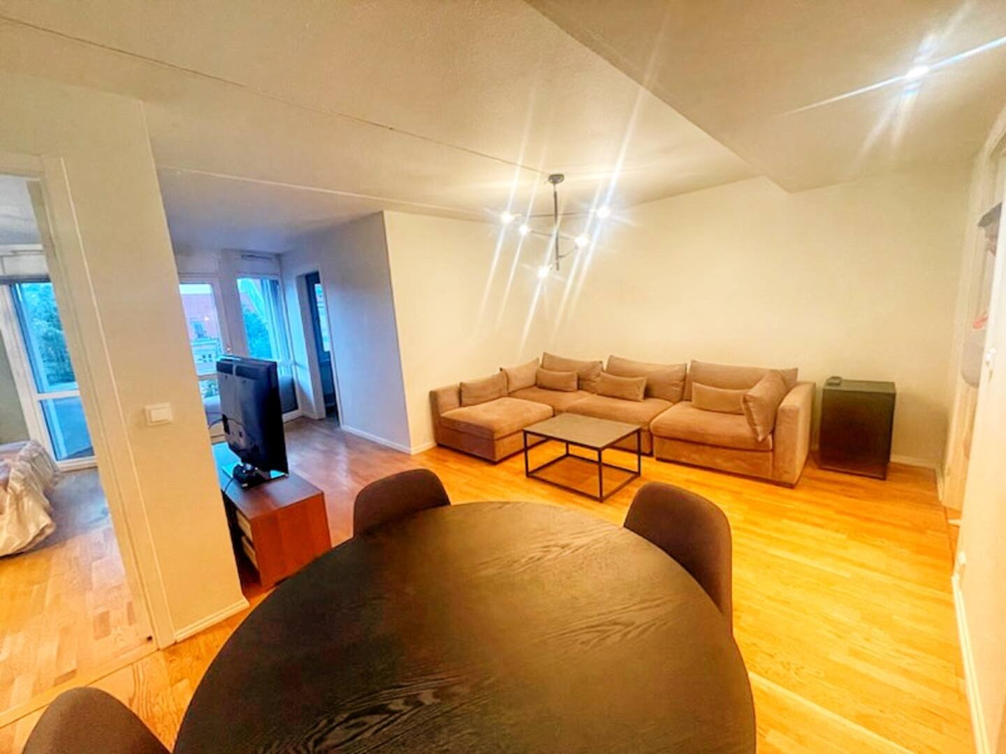 Åpen stue og kjøkken løsning