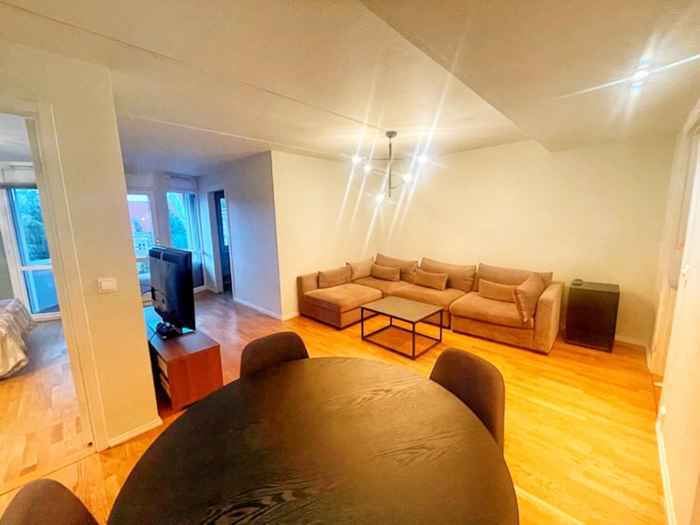 Åpen stue og kjøkken løsning