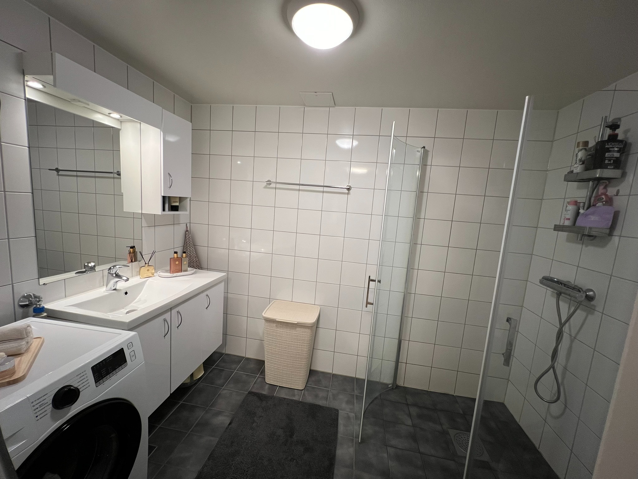 Bad med opplegg for vaskemaskin