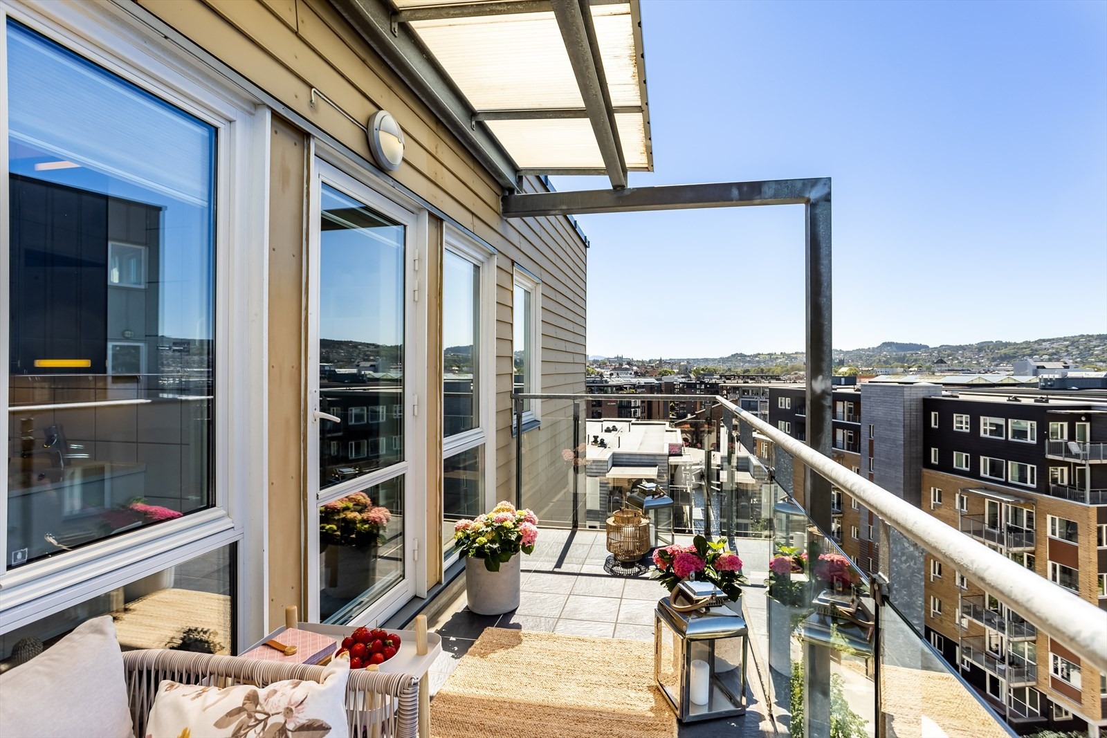 Trondheims råeste utsikt fra balkong