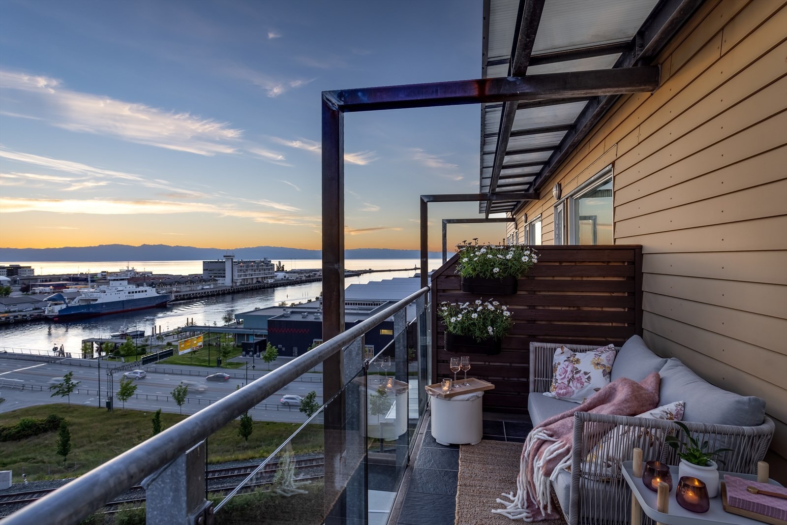 Trondheims råeste utsikt fra balkong