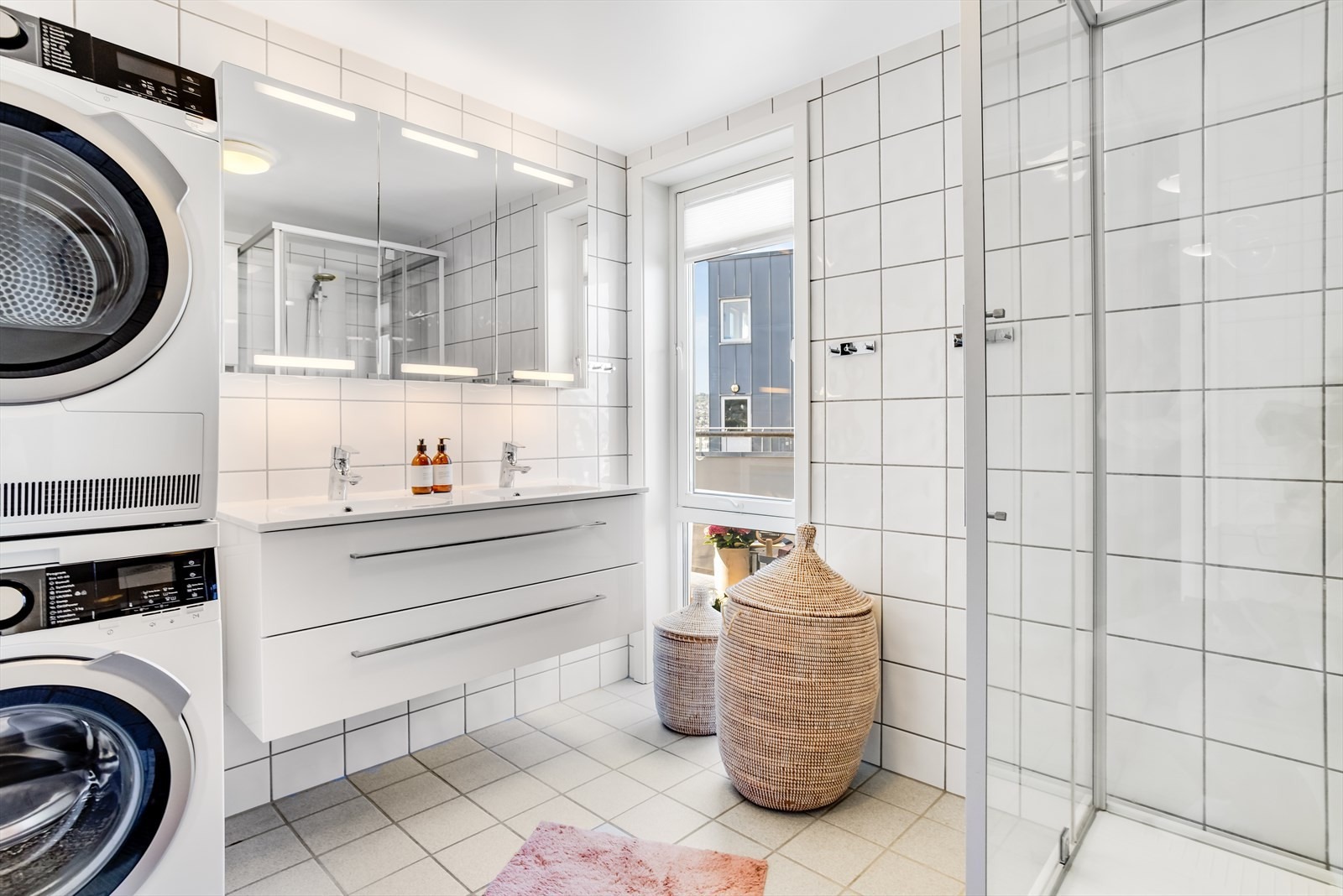 flislagt bad med varmekabler