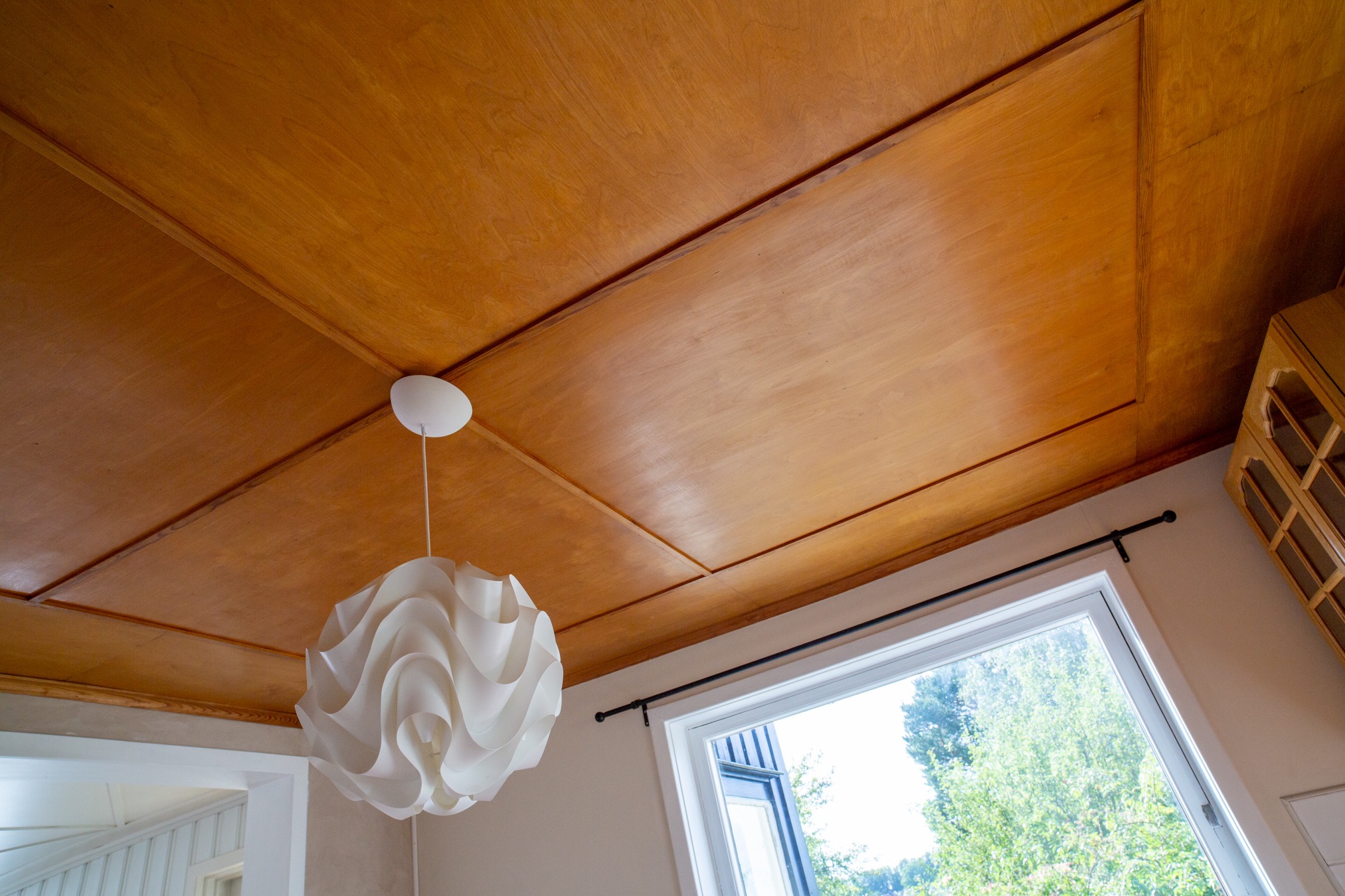 Detalj tak kjøkken. 