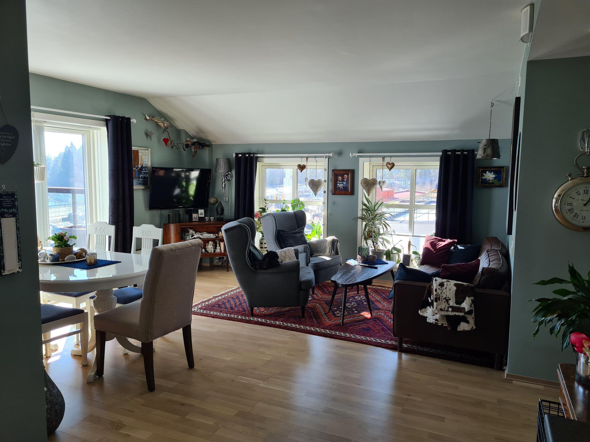 Stue - åpen stue/kjøkken løsning