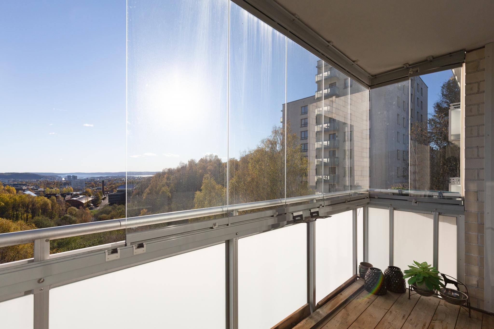 Fantastisk utsikt over Oslo sentrum og Oslofjorden. 