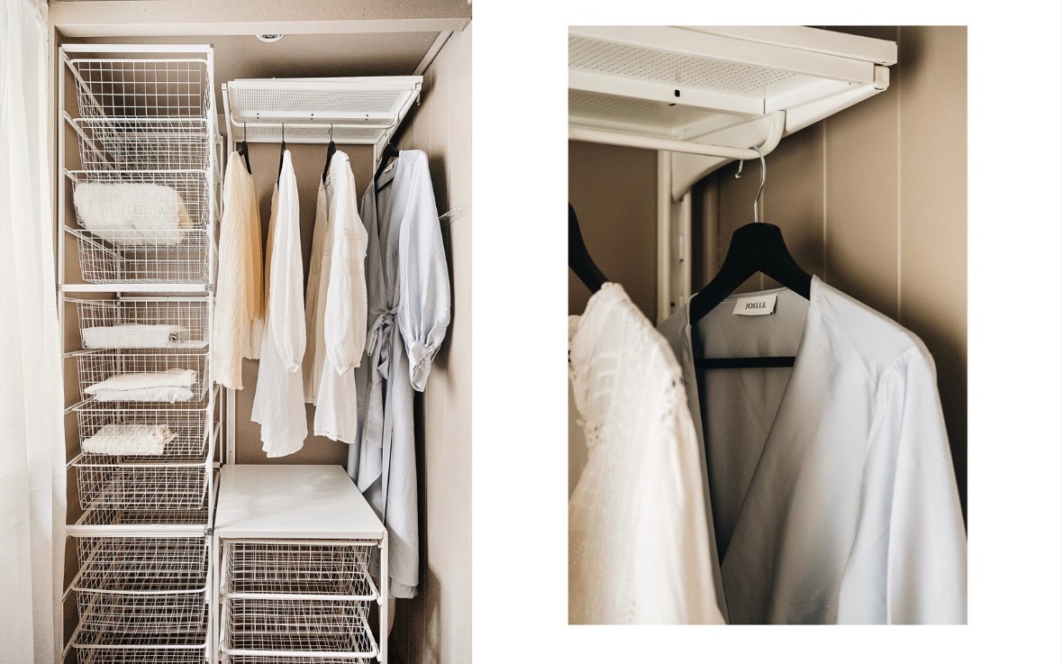 Garderobeløsning på soverom med god plass