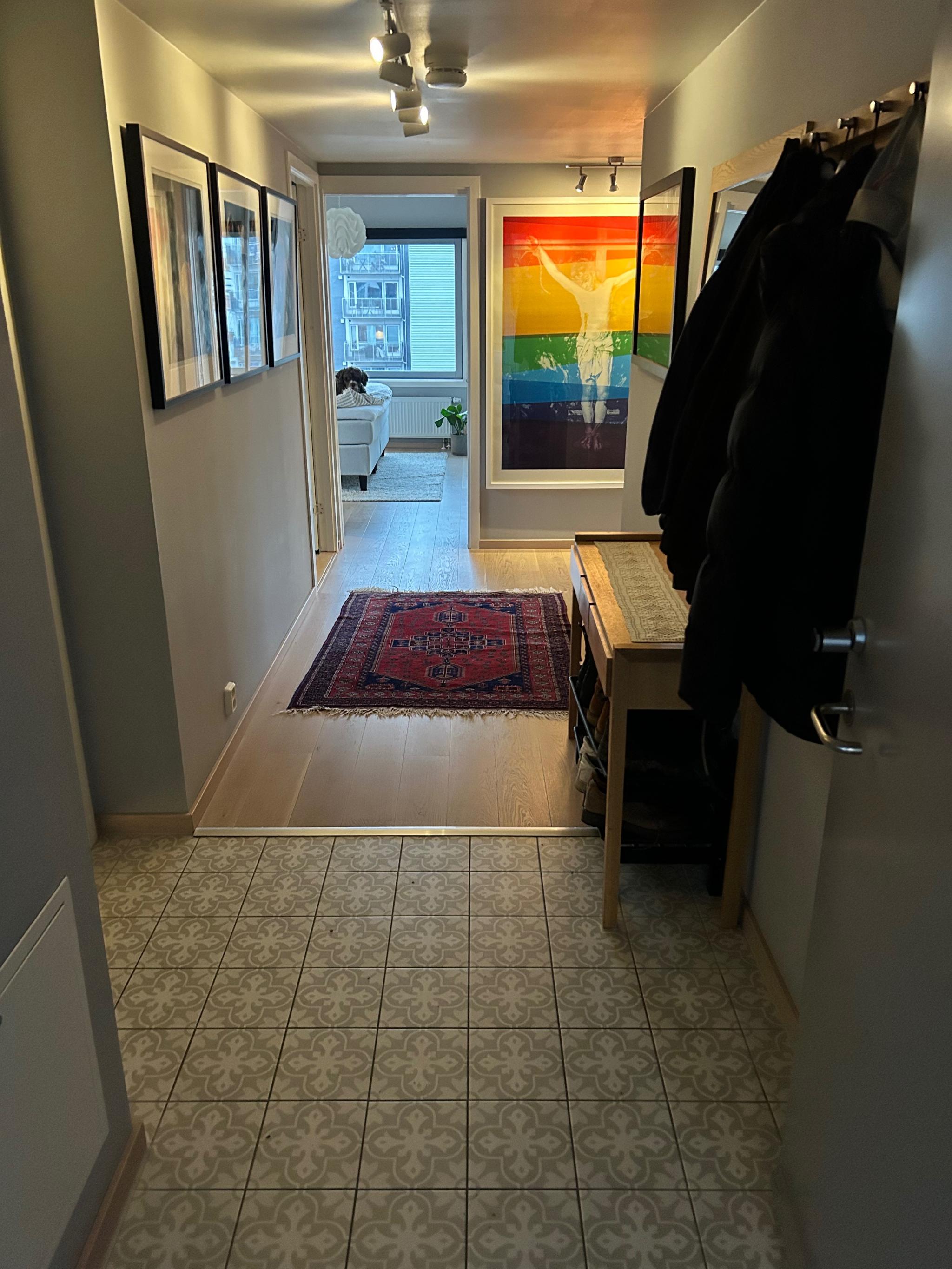 Gang sett mot hovedsoverom 