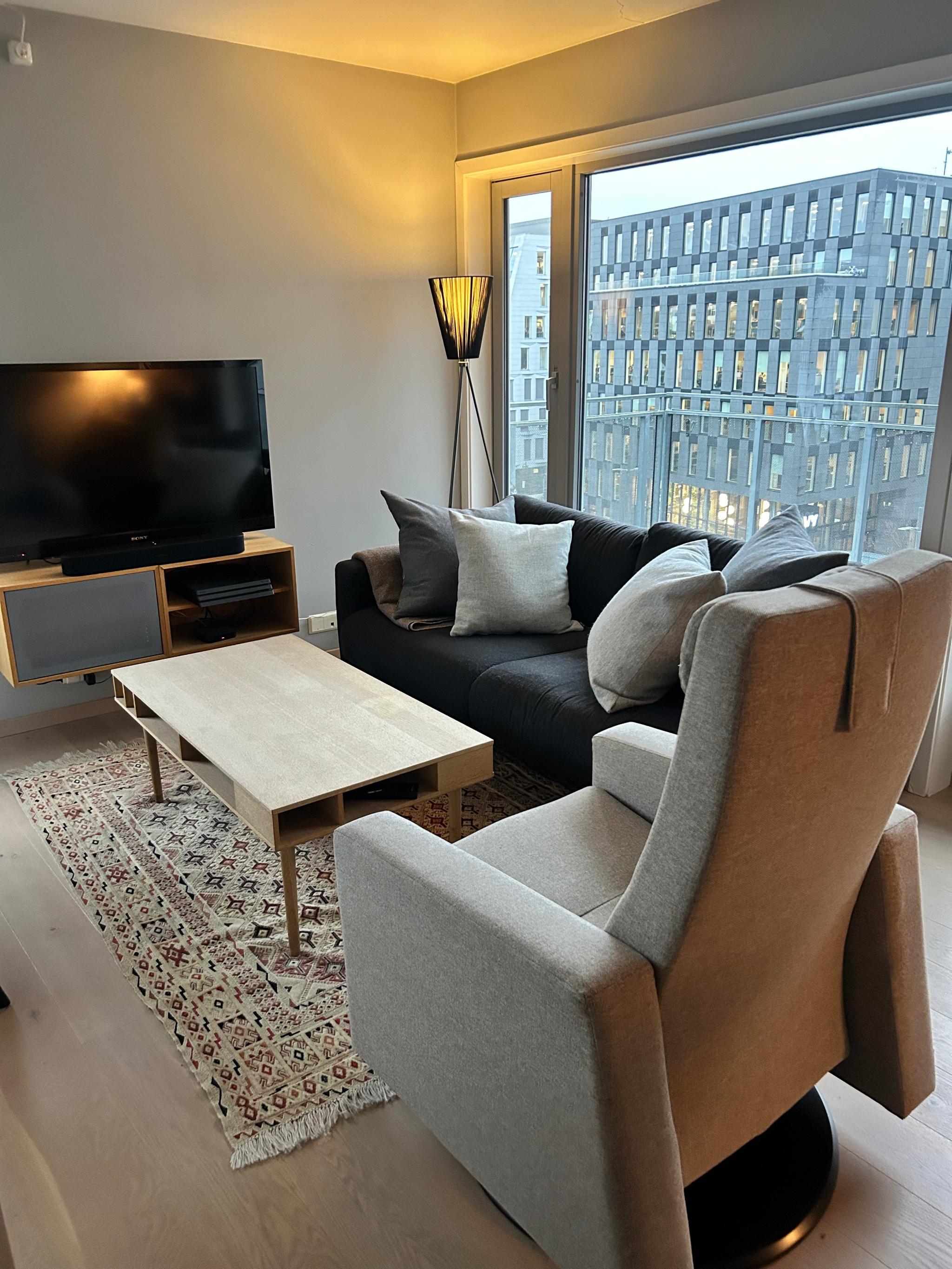 stuedel av stue/kjøkken