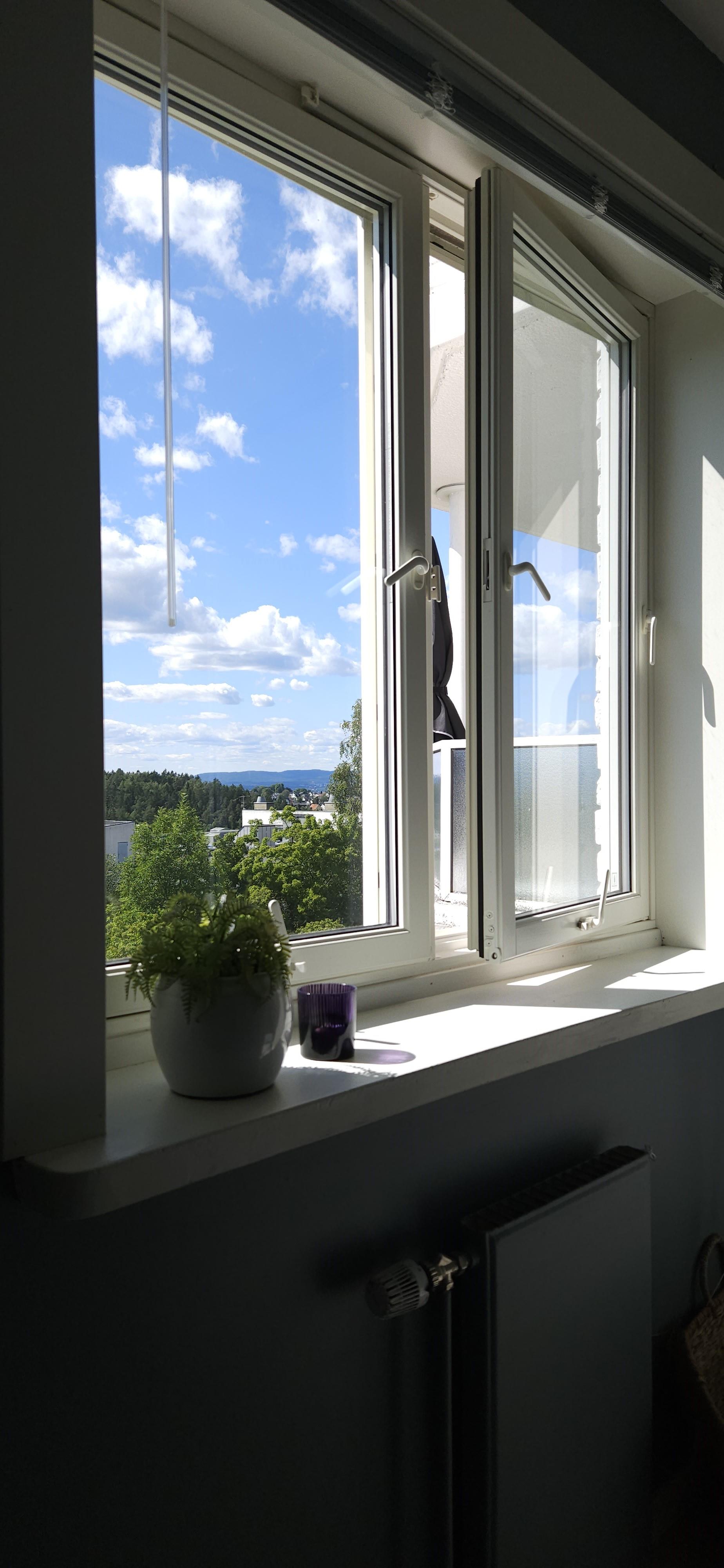 Nydelig utsikt fra sengen.