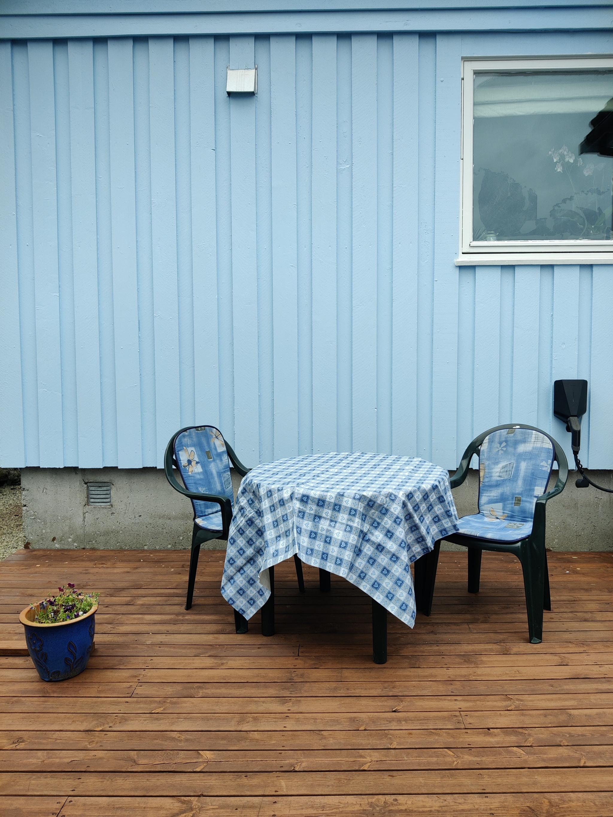 Terrasse til disposisjon 