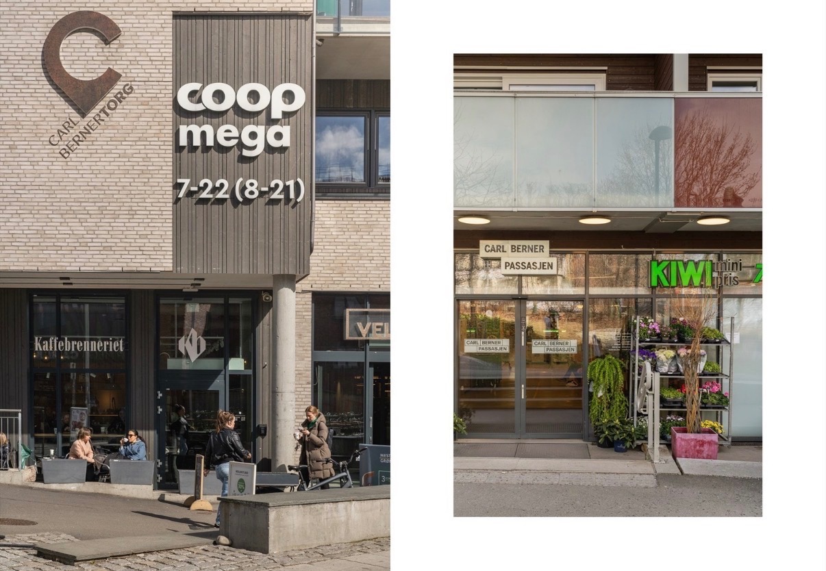 Dagligvare, apotek og Vinmonopol i umiddelbar nærhet.