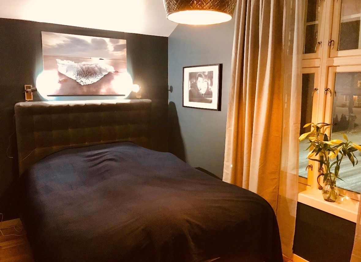 Hovedsoverom med plass til stor seng