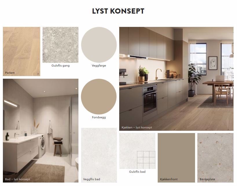 Fargevalg i leiligheten