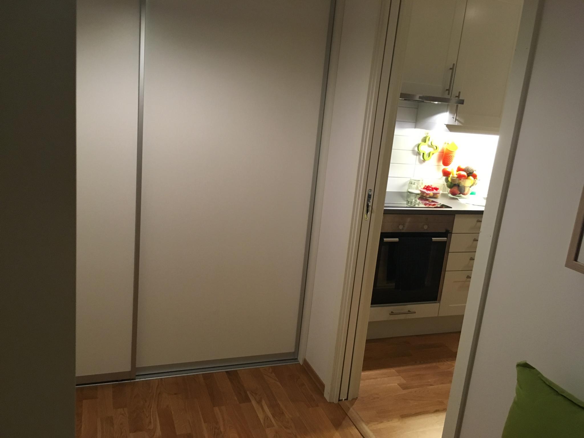 Gang med garderobeskap