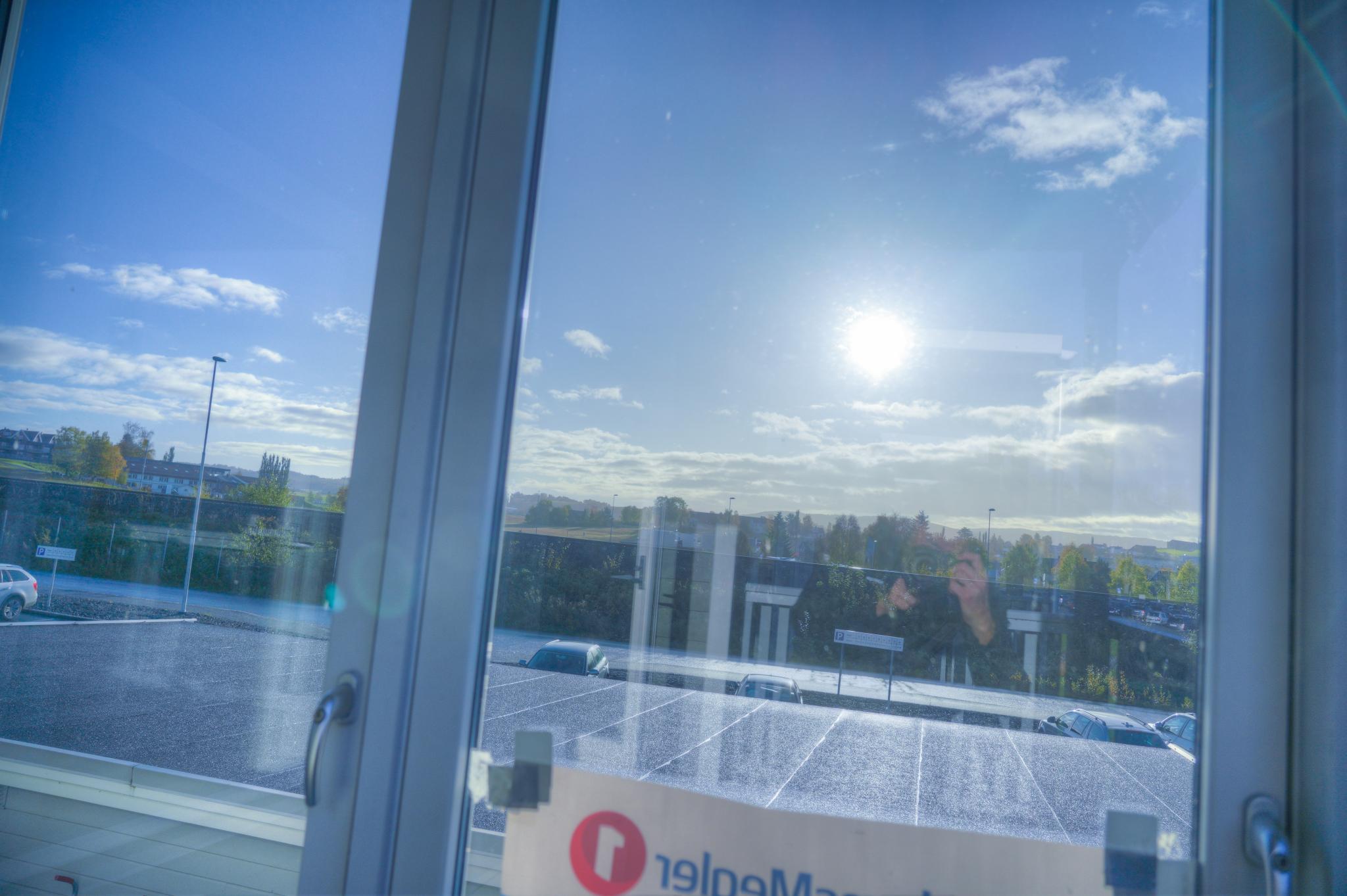 Utsikt fra verandaen.