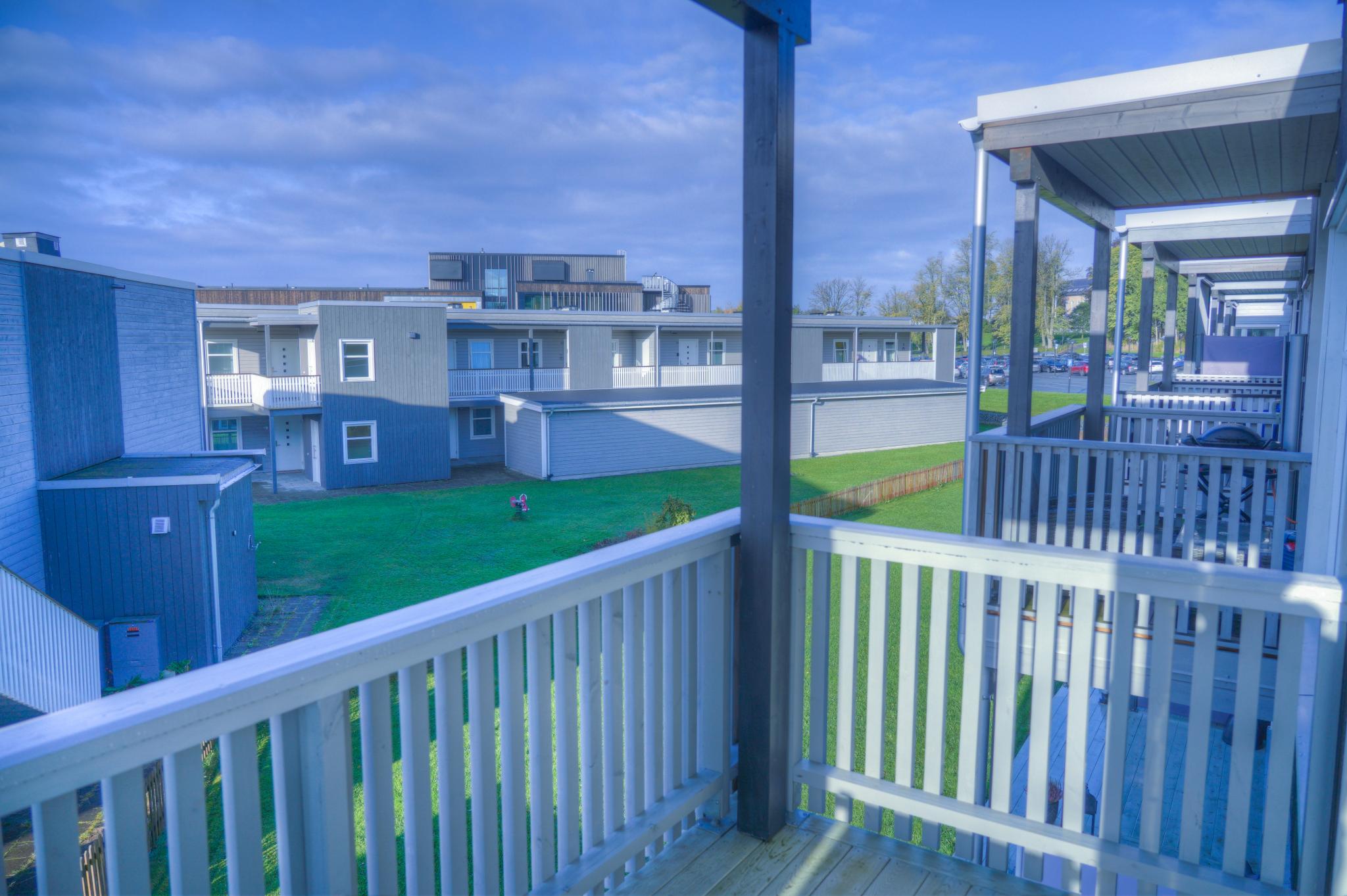 Utsikt fra verandaen.