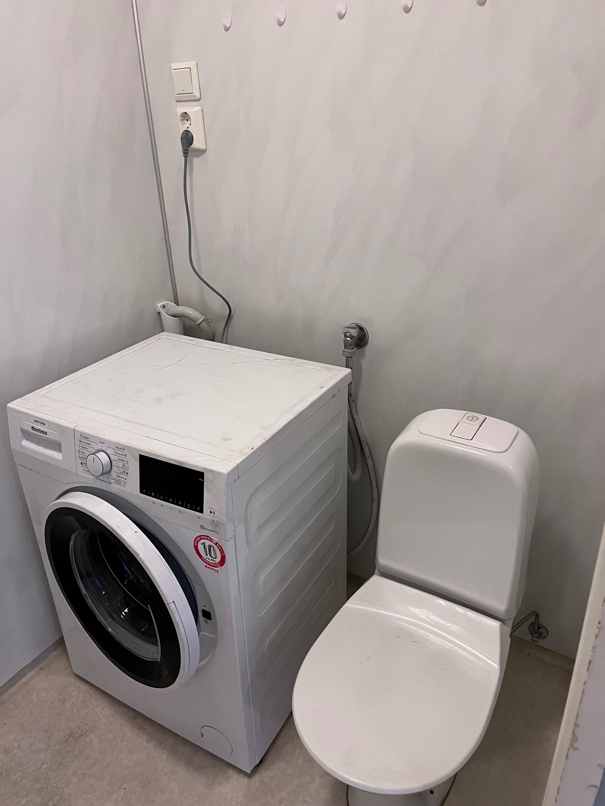 Bad med vaskemaskinen 