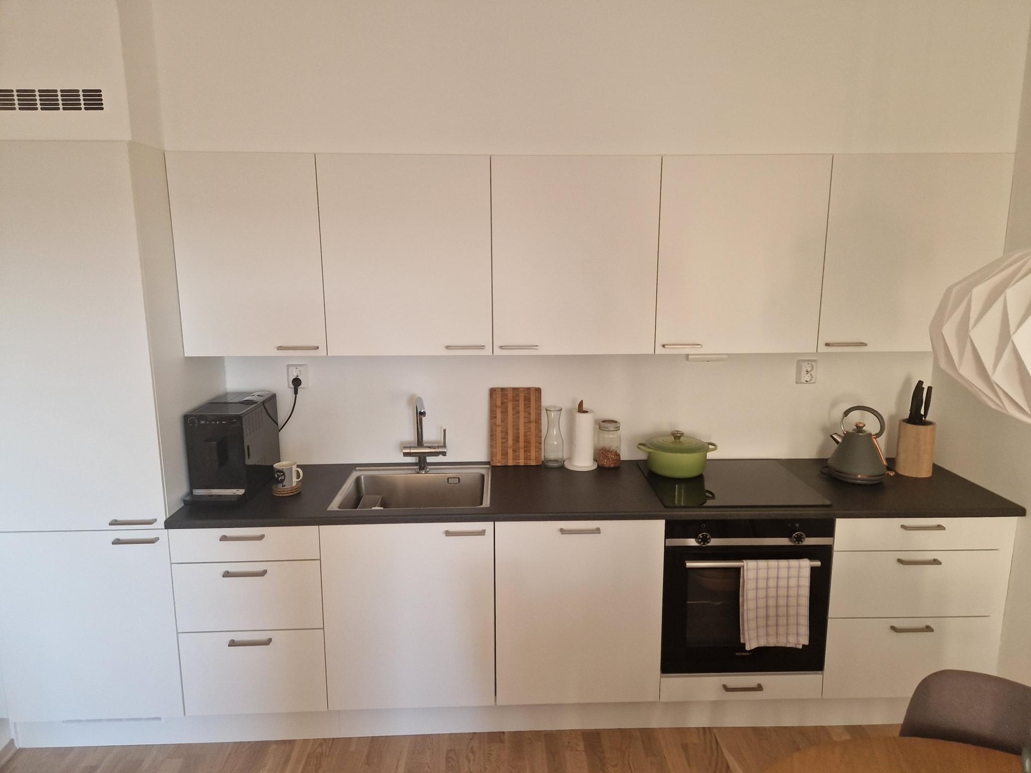 Kjøkken med integrerte hvitevarer