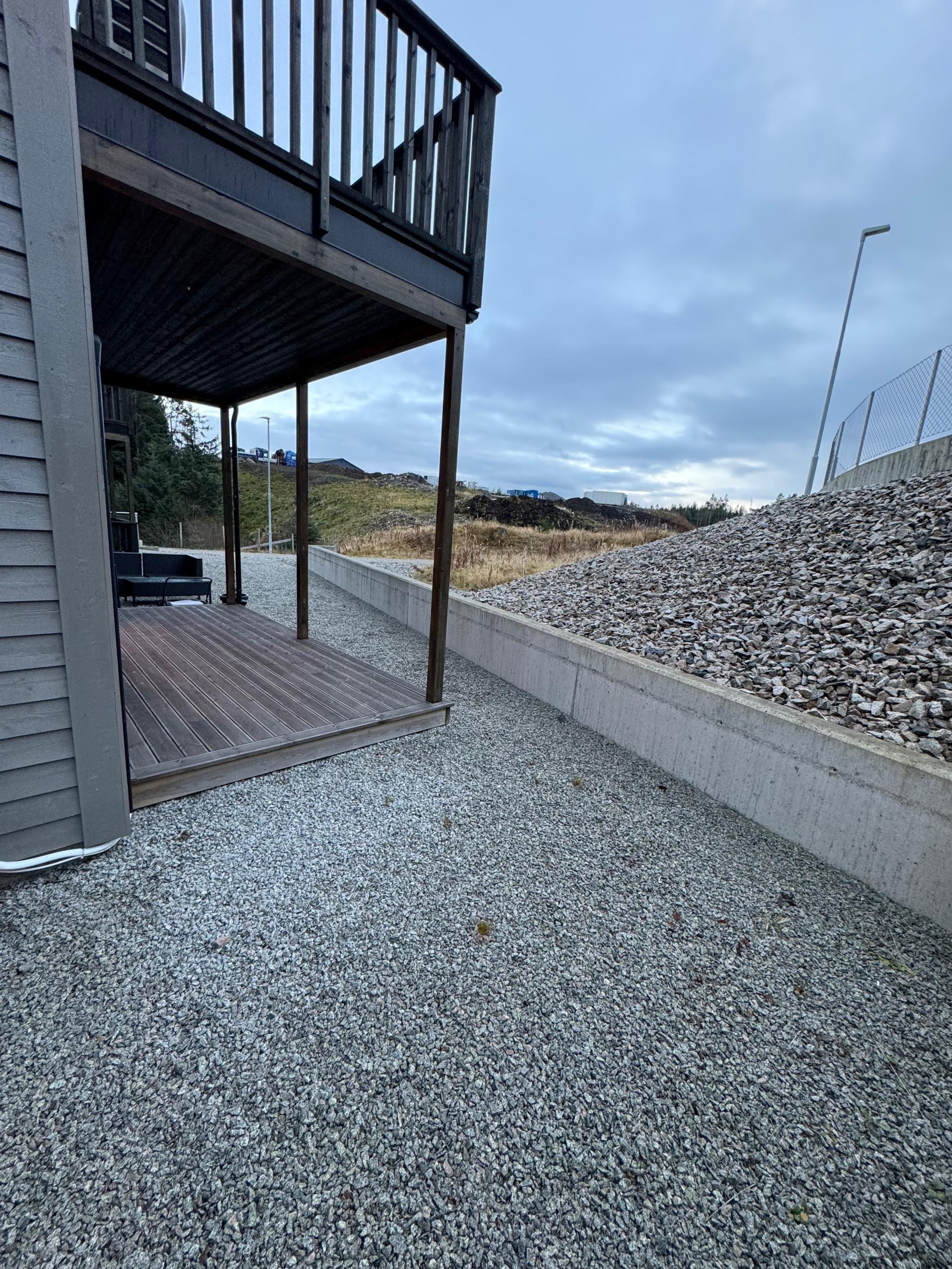 Uteområde rundt leiligheten