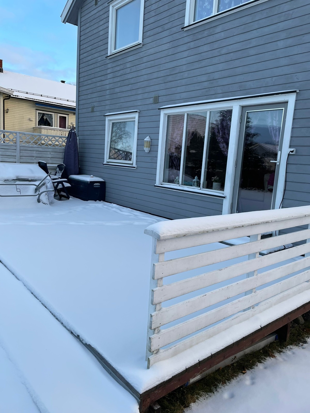 Terrasse tilhørende leilighet