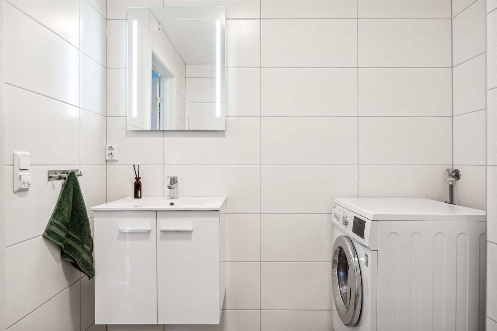 Bad med kombi vaskemaskin/tørkemaskin