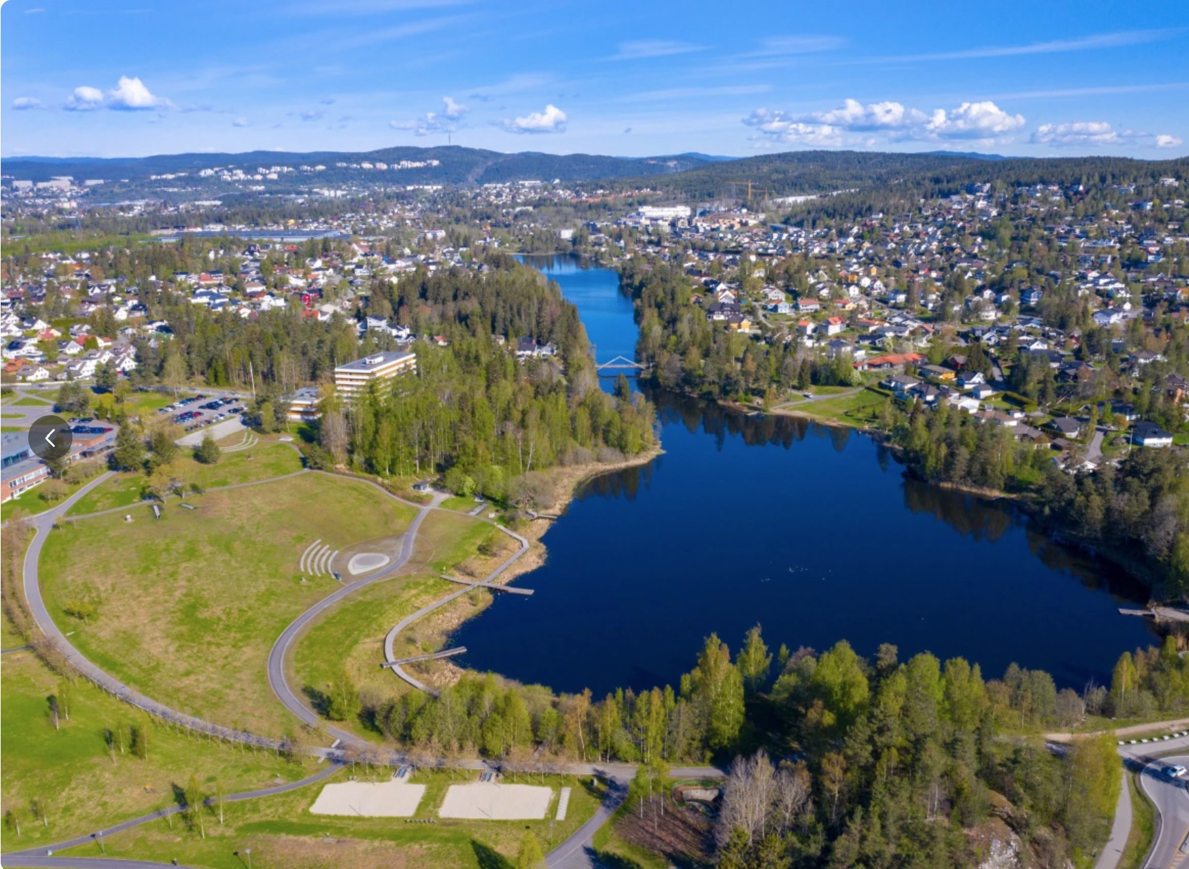 Flotte turmuligheter rett utenfor døra. Her ved Rådhusparken og Langvannet.