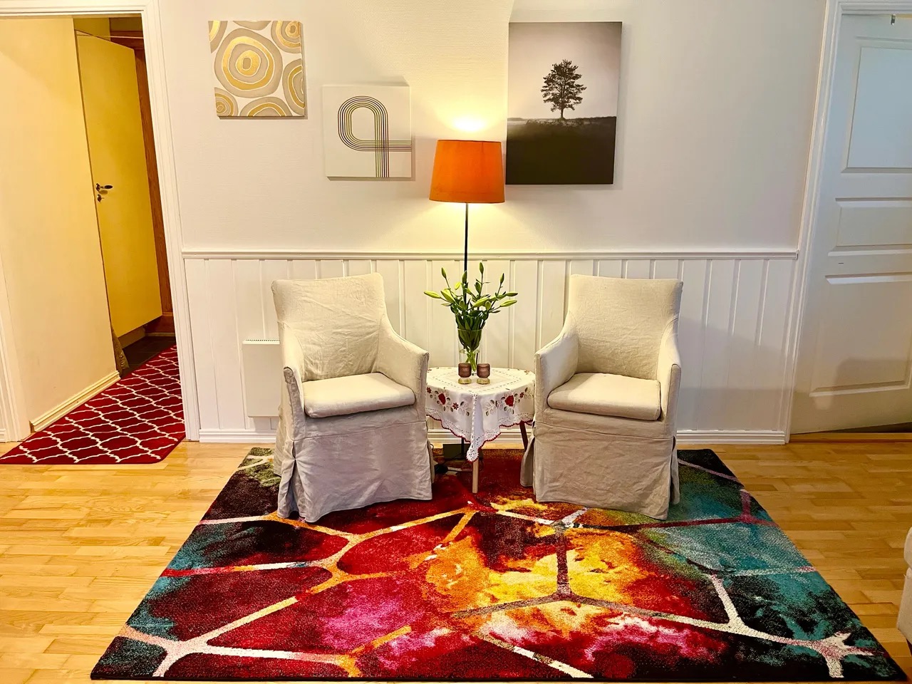 Bilde fra sittegruppe oppholdsrom/stue