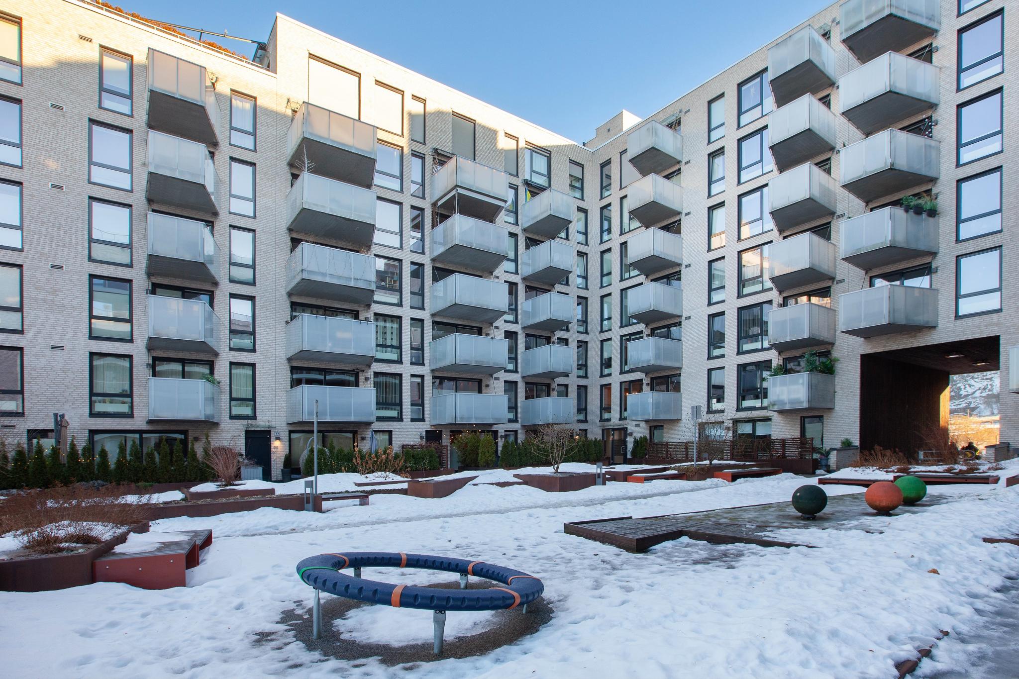 Pent opparbeidet gårdsrom