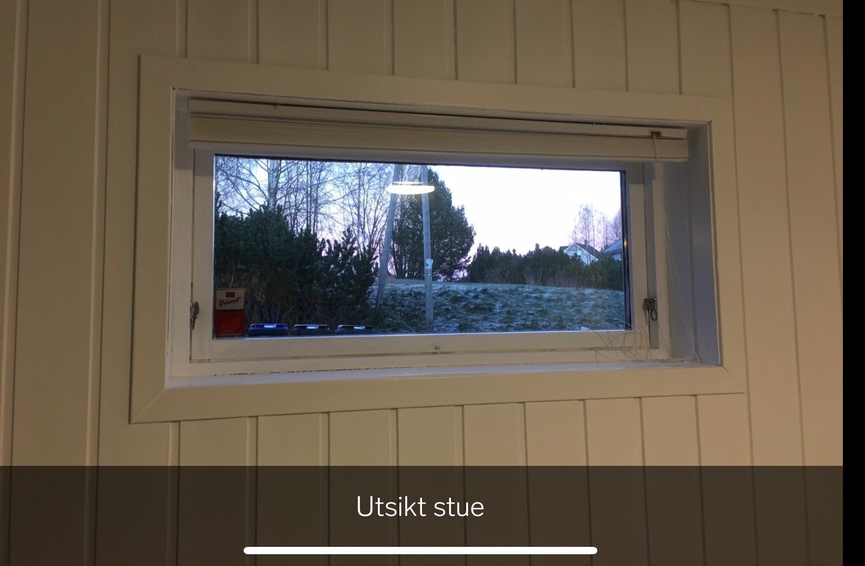 Stue vindu, utsikt