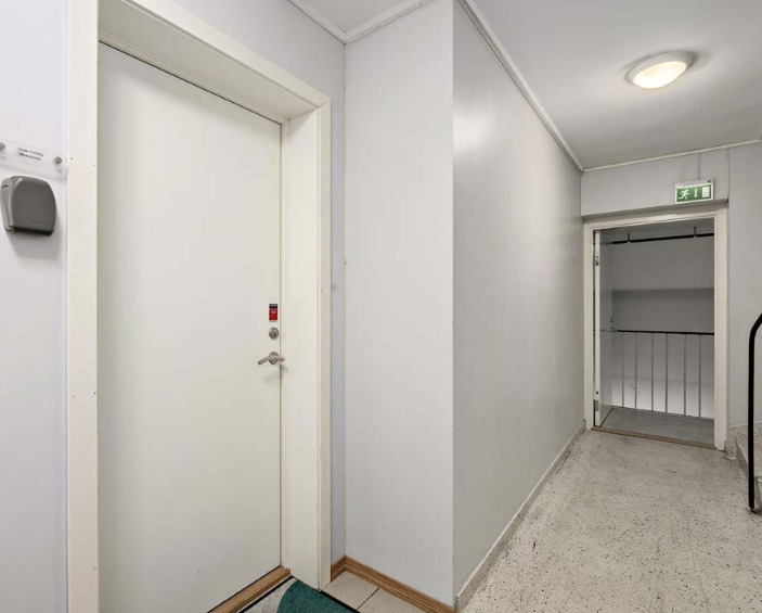 Inngangsdøren til leilighten