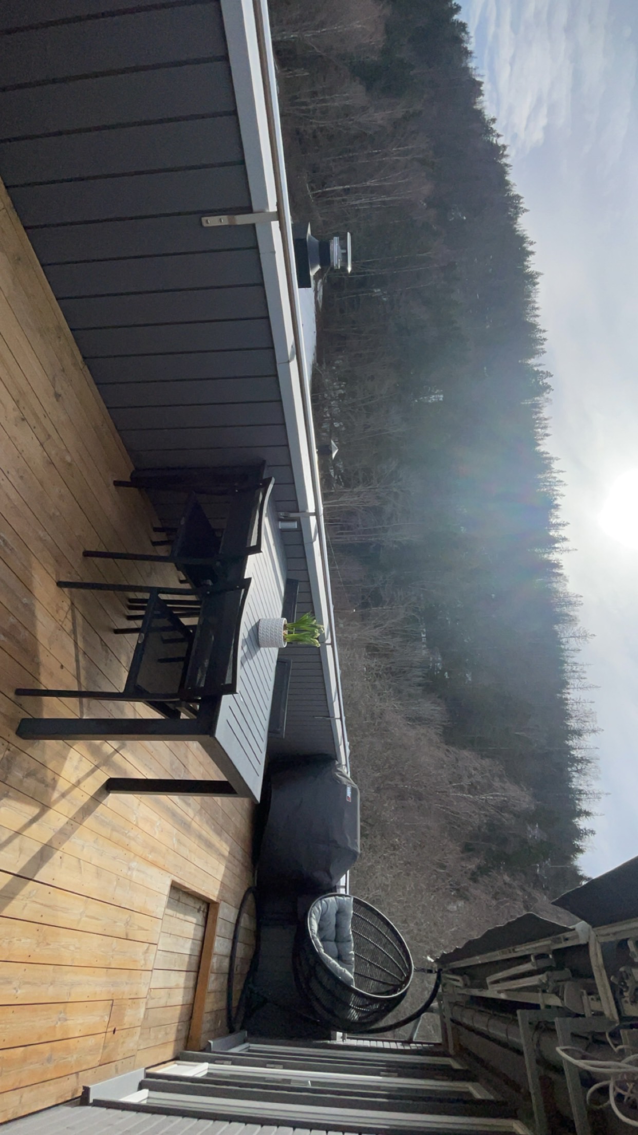 Terrasse med gode solforhold