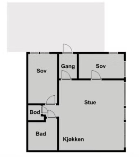 Skisse av plantegning