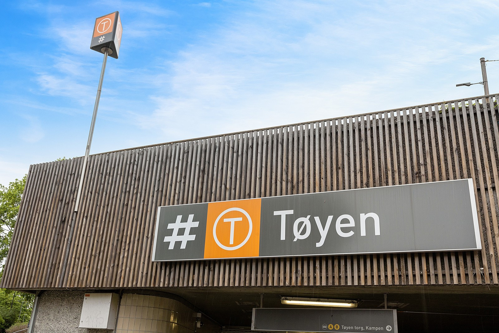 5 min til Tøyen T-bane