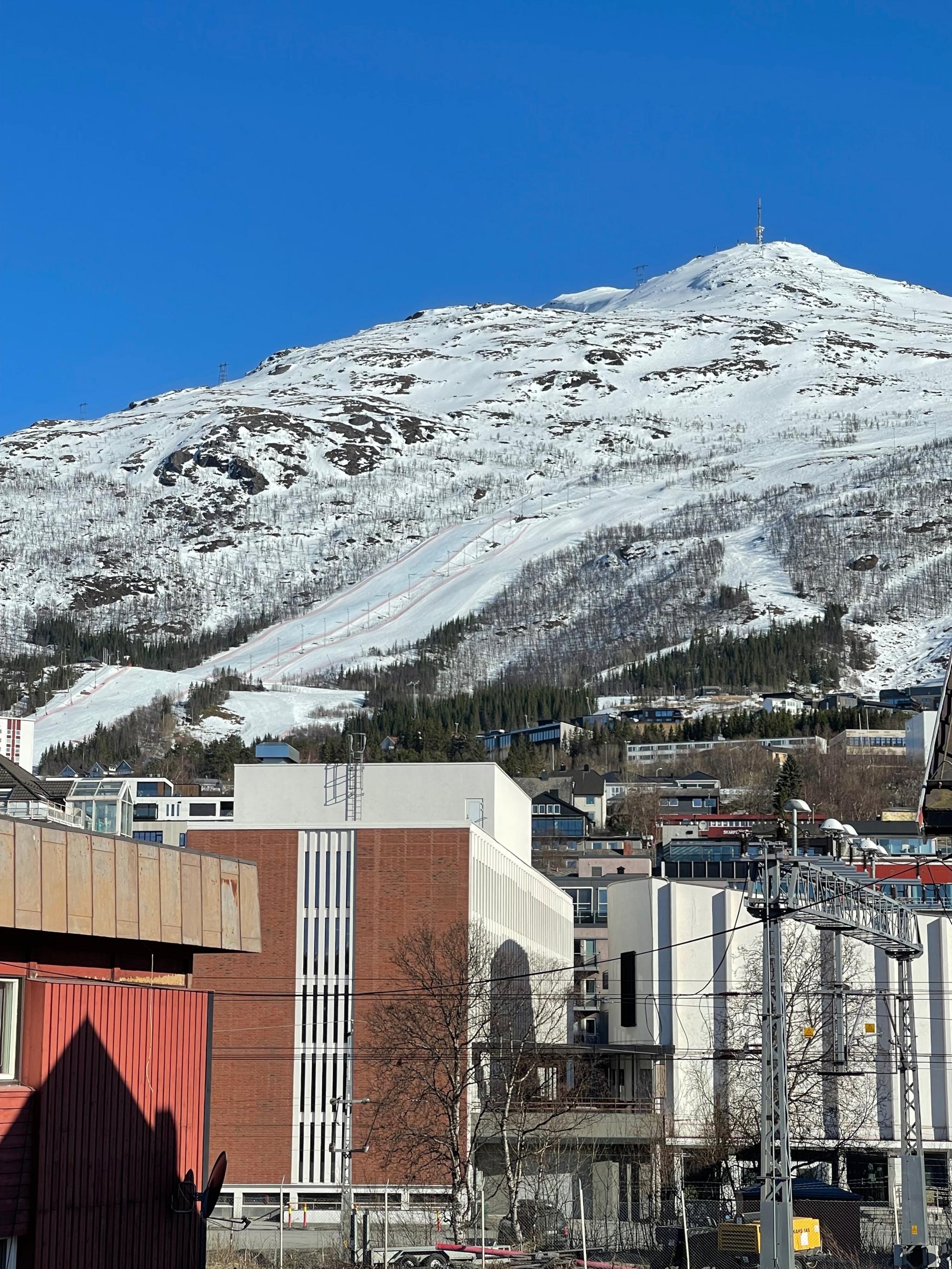 Utsikt til VM-løypa