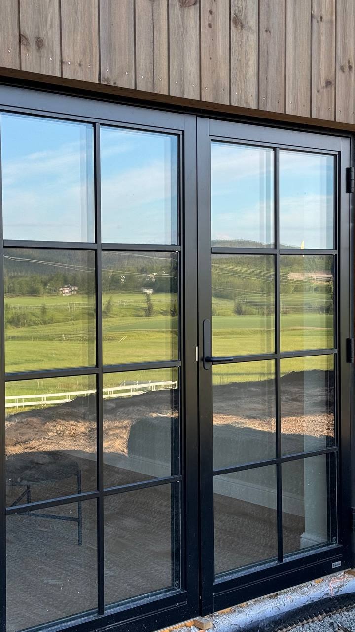 Dobbel balkongdør til terrasse