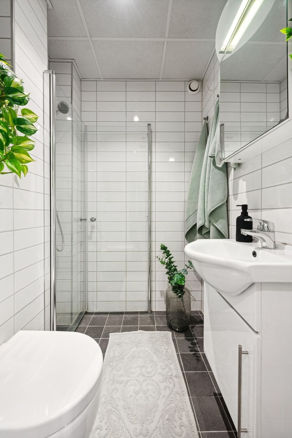 Bad med varmekabler i gulv