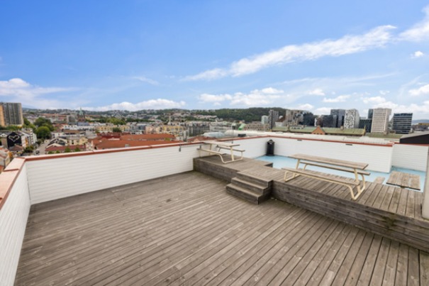 Takterrasse felles for alle beboere